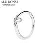 Fit Original Real 100% 925 Sterling Silver Pan Pierścień Dla Kobiet Chwale Blooms Openwork Wedding Para Ringsdiy Jewelry