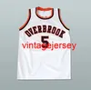 # 5 Wilt Chamberlain Overbrook High School Retro Classic Basketball Jersey Mens Costurado Personalizado Número e Nome Jerseys