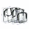 Opbergzakken Transparant Cosmetische Zak en Doos Plastic PVC Waterdichte Dames Pouch Wash Handtassen Case