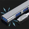 Type C HUB 2.0 USB-C 3.1 4 Poort Multi Splitter Adapter OTG voor Notebook MacBook Pro Air IMAC PC Laptop Computer Accessoires