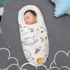 Baby Sleeping Bag Portable Born Shaped Pillow Design Wózek Wózek Bawełniany Koc Diaper Swiaddle Sleepsack Cocoon dla 0-6m 220216