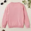 Arrival Autumn and Winter Fashionable Solid Button Sweaters Cardigans Kids Girl Clothes Tops 210528