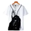 3D-gedruckter Baseball-Hemd Mann Kurzarm T-shirts Billig Sommer T-shirt Gute Qualität Männliche O-Neck-Tops Größe S-3XL 013