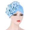 Bonnet / Crâne Casquettes Femmes Chapeaux Printemps Eté Floral Bonnet Chapeau Musulman Stretch Turban Cap Perte De Cheveux Chapeaux Hijib All-match Delm22