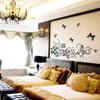 Classical black flower vine home decoration wall decal 954 decorative removable wall sticker TV wallpaper 210420