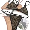 Sexy Brief Dreieck Damen Badeanzug rückenfrei trendige Kette Bademode zweiteilige Sommer Badeanzug weibliche Party Reise Bikini