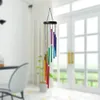 유럽 ​​스타일의 다채로운 예술 펜던트 14 튜브 로타리 상승 금속 나무 바람 차임 크리 에이 티브 홈 장식 야외 매달려 ZC374