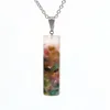 Augen Pendant 7 Chakra Amethystペンダントクリスタル砂利円筒婦人ファッションネックレス