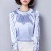 Femmes Blouses Printemps Casual Soie Blouse Lâche À Manches Longues OL Travail Porter Blusas Feminina Tops Chemises Plus La Taille XXXL Top 210531