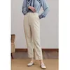 DUSHU Loose Office Lady Women's Black Casual Pants Thin Nine Spring Straight Cigarette Women 211115