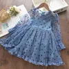 Filles princesse robe mode enfants fille élégante dentelle robes douce robe enfants enfant vêtements Vestidos costumes 2 6Y 210429