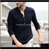 Casual Mens roupas vestuário entrega 2021 a cor pura linho folgue de manga curta botão bolso vintage homens camisas tops camisa masculin