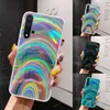 Colorful Rainbow Laser Mirror Phone Cases For Xiaomi Redmi Note 10 9 Pro 10S 9S 8 Mi POCO X3 Pro NFC M3 Soft Back Cover