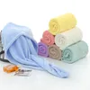 Suche czapki do włosów Mikrofibry Szybki prysznic Magiczny Chłonny Ręcznik Włosy Suszenie Turban Wrap Warek Spa LLE12029
