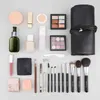WomenMakeup Brush Bag Rolling Cosmetic Borstes Protector Leather Case Beauty Tools Pouch Holder Storage Organizer