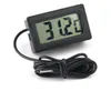 wholesale Professinal Mini Digital LCD Probe Aquarium Fridge Freezer Thermometer Thermograph Temperature Meter for Refrigerator -50~ 110 Degree