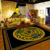 Zwart wit grijs goud marmeren patroon tapijt op maat gemaakte vloermat pluche tapijt tapijt voor woonkamer slaapkamer matten1735296