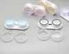 blanc rose Contacts Lentille Cas Titulaire En Plastique Objectif Voyage Portable boîtes Conteneur De Stockage Coloré Eye Box