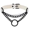 Collier ras du cou en cuir noir collier femme pour femmes Goth Punk chaîne Harajuku Chocker Festival filles bijoux gothiques