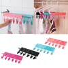 Seyahat Essentials Banyo Rafları Bezi Askı Clothespin Seyahatler Taşınabilir Katlanır Giysileri Çoraplar Banyo için 6 Klipler Ile Kurutma Askıları WLL1011