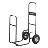 2022 Ferramentas de jardim Carrinho de lenha 220lbs com grandes rodas Lareira Log Rolling Caddy Tauler Mober Mober Ao Ar Livre Titular Indoor Holder Heavy Duty