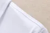 Männer Polos Klassische Buchstaben Stickerei Streifen Muszter Luxus Hochwertige Top Top Männer Poloshirt Schwarz und Weiß Beiläufig Kurzarm