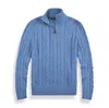 Pull en laine de créateur pour hommes poney broderie à manches longues automne et hiver mode sweat chaud