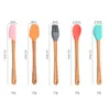 5 adet Mini Silikon Spatula Kazıyıcı Basting Fırça Kaşık Aracı Yemek Yapıştırma Yapışmaz Tencere Mutfak Eşyaları BPA Ücretsiz Pişirme Pasta