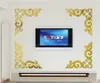 Pegatinas de pared Vines Espejo Acrílico Tridimensional Moda TV Fondo Decoración
