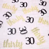 Украшение вечеринки 100 штук 40 -й день рождения украшения конфетти персонализирован 70 -й день рождения