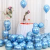 50pcs Rose Gold Metal Balloon Happy Birthday Party Decoration Wedding Bedroom Background Wall Balloon w-01263