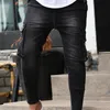 Herbst Winter Herren Multi-Pocket Stretch-Fit Slim Jeans Business Casual Classic Style Mode Denim Arbeitshose Hose