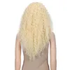 Perucas sintéticas peruca afro kinky cabelo encaracolado para preto feminino 26 Polegada ombre loira natural cosplay clássico plus74681379337898