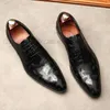 Sommer Echtes Kuh Leder Brogue Hochzeit Schuhe Herren Casual Wohnungen Schuhe Vintage Handgemachte Oxford Schuhe Für Männer Schwarz