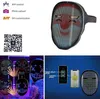 Bluetooth LED Masque Mascarade Jouets APP Contrôle RVB Allumer Programmable DIY Image Animation Texte Halloween Carnaval De Noël C2028