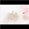 Drop Delivery 2021 Elegante cristallo polsino borchie ragazze Lady placcato strass perla Earcuff orecchini donna moda gioielli orecchio Sier oro Hj0Em