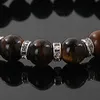 8 mm natürlicher Lavastein, handgefertigte Stränge, Perlenarmbänder für Männer und Frauen, Charm-Yoga-Party-Club-Schmuck