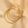 Bangle Alluvial Sansheng Sanshi Gold Mode Allgleiches Koreanische Mode Titanstahl Goldene Verzierung Einfaches und leichte Luxus