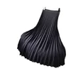 봄 여성 Maxi Pleated 스커트 라인 긴 스커트 시폰 라이너 지퍼 탄성 허리 캐주얼 파티 빈티지 미디 스커트 210412