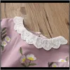 Hoodies Sweatshirts Clothing Baby Maternity Drop Delivery 2021 Embroidery Clothes Spring Fall Children Fashion Baby Kids Lace Patchwork Tops