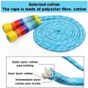 Sports Toys Kids Rainbow Jump Rope with Wood HandlesAdjustable Skipping