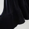 Korean Irregular Skirt Sweet Pleated Chiffon Skirt Women Autumn Winter New Faldas Largas Elegantes Black High Waist Skirts 210412