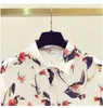 Summer Elegant Women's Turn Down Collar Short Sleeves Print Silk Shirts Girls Ladies Shirt Blouse Tops A3519 210428