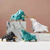 Abstract Geometric Bull Staty Harts Sculpture Animal Figurines Nordic Home Decoration Cattle Ornament Office Desktop Decor 220121