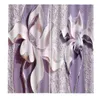 Curtain & Drapes 3D Stereoscopic Flower Window Blackout Curtains For Living Room Bedroom Home Decoration Purple Romantic