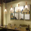 Ahşap Kolye Işık Modern Bambu Yemeği Işık Loft Nordic Asılı Lamba Mutfak Kolye Lamba Tasarım Yatak Odası Yemek Odası Işık E27