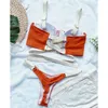 Damenbadebekleidung QINJOYER Bikini Push Up Frauen Bandage Badeanzug Bügel Set Biquini 2021 Badeanzüge Sexy Tanga