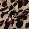 Kjolar fnoce gränsöverskridande utrikeshandelsstil kvinnors sexiga mode självodling leopard tryck hög midja delad kjol