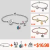 BUY 1 Get a 1 GIFT Sterling Silver Charm jewelry Bracelet fit diy women Jewelry Sparkling CZ gift