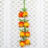 Party dekoration simulering artificiell frukt granatäpple sträng för restaurang El Home Garden Bröllop Kök Hängande display